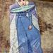 Disney Other | Disney Frozen Elsa Sleeping Bag/Slumber Bag (Zipped Up) In Great Shape!! | Color: Blue/Silver | Size: Osbb