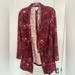 Lularoe Tops | Lularoe Size Xxs Floral Print Blazer Open Front With Two Front Pockets | Color: Red | Size: Xxs