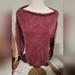 Anthropologie Tops | Anthropologie Pilcro Small Pullover Burgundy Drape Neck Sweatshirt | Color: Purple/Red | Size: S