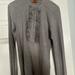 Tory Burch Tops | Beautiful Cotton Long Sleeves Tory Burch Top | Color: Gray | Size: L