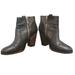 Coach Shoes | Coach Heeled Leather Boots | Color: Black/Brown | Size: 6.5