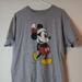 Disney Tops | Disney Christmas Mickey Mouse Short Sleeve Gray T Shirt. Size L. Great Condition | Color: Gray/Red | Size: L