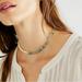 Free People Jewelry | Free People For All Time Choker Necklace | Color: Green/White | Size: Os