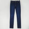 J. Crew Jeans | J Crew Jeans Womens 27 Blue Redi Skinny Leg Mid Rise Dark Wash Stretch Denim | Color: Blue | Size: 27