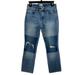 J. Crew Jeans | J. Crew Slim Broken In Boyfriend Patch Look Two Tone Jeans 24p 24 Petite Blue | Color: Blue | Size: 24