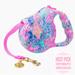 Lilly Pulitzer Dog | Hp Lilly Pulitzer Retractable Dog Leash | Color: Blue/Pink | Size: Os