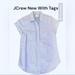 J. Crew Tops | Jcrew New With Tags Blue & White Button Down - Size Xs | Color: Blue/White | Size: Xs