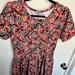 Lularoe Dresses | Lularoe Amelia Dress | Color: Red | Size: L