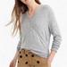 J. Crew Sweaters | J. Crew Long Sleeve Faux Wrap Super Soft Sweater Heather Grey Size Small | Color: Gray | Size: S