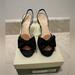 Kate Spade Shoes | Kate Spade Black Satin Heel In Size 6.5m | Color: Black | Size: 6.5