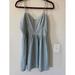 Free People Dresses | Free People Denim Look Strappy Dress Size M | Color: Blue/White | Size: M