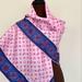 Louis Vuitton Accessories | Louis Vuitton Wrap Monogram Logo Oversize Square Barbie Pink Silk Scarf | Color: Blue/Pink | Size: Os
