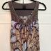 Anthropologie Tops | Anthropologie One September Sleeveless Beaded Top Size M | Color: Blue/Brown | Size: M