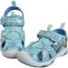 Disney Shoes | Frozen Anna Elsa Closed Toe Fisherman Sandals Hiking Outdoor Active Light Up | Color: Blue/Purple | Size: 9g