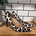 Coach Shoes | Coach Teddie Leopard Print Calf Hair Heels Size 8.5 B | Color: Black/Tan | Size: 8.5