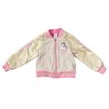 Disney Jackets & Coats | Disney Princess Beauty And The Beast Embroidered Bomber Varsity Jacket Gold 3 | Color: Gold/Pink | Size: 3tg