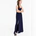 J. Crew Dresses | J Crew Drapey Spaghetti-Strap Dress With Side-Slit Sz12 Nwt | Color: Blue | Size: 12