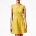 J. Crew Dresses | J.Crew Jaquard Sun Dress In Size 6 | Color: Yellow | Size: 6