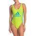 Adidas Swim | Adidas Swimsuit Womens Medium Crossback One-Piece Neon Lime Green Nwt | Color: Green | Size: M