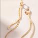 Anthropologie Jewelry | Anthropologie Crystal Tassle Huggie Hoop Earrings | Color: Gold | Size: Os