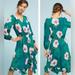 Anthropologie Dresses | Anthropologie Tracy Reese Plenty Green Floral Dress | Color: Green/Pink | Size: Lp