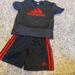 Adidas Matching Sets | Boys Adidas T-Shirt & Shorts Set- Size 4 | Color: Black/Red | Size: 4b