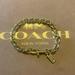 Coach Jewelry | Coach Gold-Toned Chunky Link Charm Bracelet With Dog Leash Clip Closure | Color: Gold | Size: Measures 6 3/4” In Length