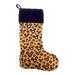 Disney Holiday | Disney Parks Hidden Mickey Mouse Cheetah Animal Print Holiday Stocking | Color: Brown | Size: 21” L