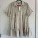 Urban Outfitters Dresses | New With Tags! Urban Outfitters Call It Home Shirt Frock Dress | Color: Black/Cream | Size: M