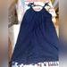American Eagle Outfitters Dresses | American Eagle Flowy Tassel Dress In Blue Size Xxs. | Color: Blue | Size: Xxs
