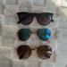 American Eagle Outfitters Accessories | American Eagle Sunglasses Lot | Color: Black/Gold | Size: Os