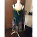 Anthropologie Dresses | Anthropologie Maeve 100% Silk Impressionist Dream Teal Floral Print Dress Sz 6 | Color: Green | Size: 6