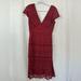 Anthropologie Dresses | Anthropologie Women’s Red/Wine Colored Dress Lace | Color: Red | Size: S