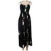 Free People Dresses | Free People Intimately Beau Smocked Black Floral Print Dress Size Xs | Color: Black | Size: Xs