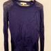 Michael Kors Tops | Michael Kors Navy Light Long Sleeve Shirt Size Medium | Color: Blue | Size: M