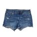 American Eagle Outfitters Shorts | American Eagle Outfitters Shortie Shorts Jean Shorts Super Stretch Size 6 | Color: Blue | Size: 6