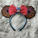 Disney Accessories | Disney Coco Day Of The Dead Mickey Minnie Ears | Color: Black/Orange | Size: Os