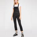 Free People Jeans | Free People Overalls Skinny Ankle Sz 24 Washed Denim Black Eclipse | Color: Black | Size: 24