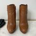 Michael Kors Shoes | Michael Kors Cognac Leather Platform Heeled Ankle Boots Booties Women’s Size 7 M | Color: Brown/Tan | Size: 7