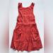 Free People Dresses | Free People Persimmon Lace Sleeveless Poppy Cutout Mini Dress Open Back Fall Xs | Color: Orange | Size: Xs