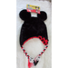 Disney Accessories | Disney Mickey Mouse Clubhouse Ears W/Braids Black Fluffy Beanie Ski Hat New | Color: Black | Size: Osg