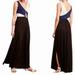 Anthropologie Dresses | Anthropologie Maeve Elysian Maxi Dress Womens Small Sleeveless Black White Slits | Color: Blue | Size: S