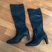 J. Crew Shoes | J Crew Black Leather Knee High Boots Size 9 | Color: Black | Size: 9