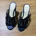 Jessica Simpson Shoes | Jessica Simpson Crystal Embellished Slide | Color: Black | Size: 7.5