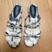 Nine West Shoes | Good Condition Nine West Sandal. Tie Dye Blue And White. Size 8.5 | Color: Blue/White | Size: 8.5