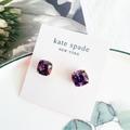 Kate Spade Jewelry | Last Onekate Spade Mini Square Stud Earrings Lilac | Color: Gold/Purple | Size: Os