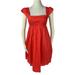 Anthropologie Dresses | Anthropologie Maeve Supreme Grace Orange Smocked Cotton Empire Dress Size 4 | Color: Orange/Red | Size: 4