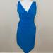 Polo By Ralph Lauren Dresses | Diane Von Furstenberg V Neck Mini Dress Size Small | Color: Blue | Size: 6