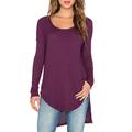 Free People Tops | Free People Ventura Waffle Knit Thermal Top Sz Xs | Color: Purple | Size: Xs