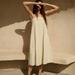 Zara Dresses | Linen Blend Strapless Dress | Color: Tan | Size: S